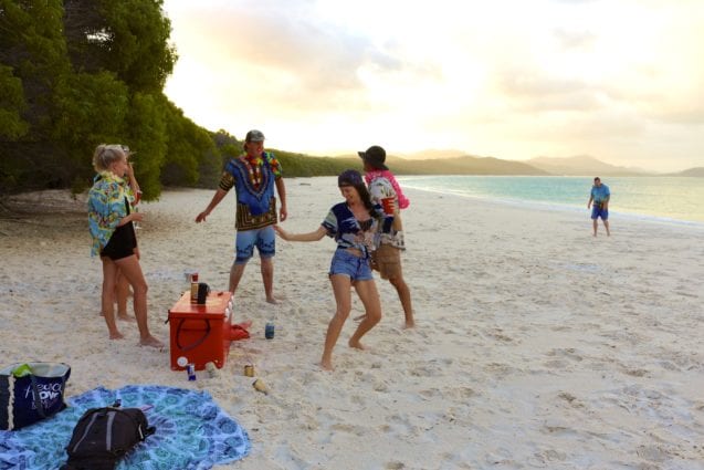 Whitehaven Beach Party by bareboat Whitsunday Escape