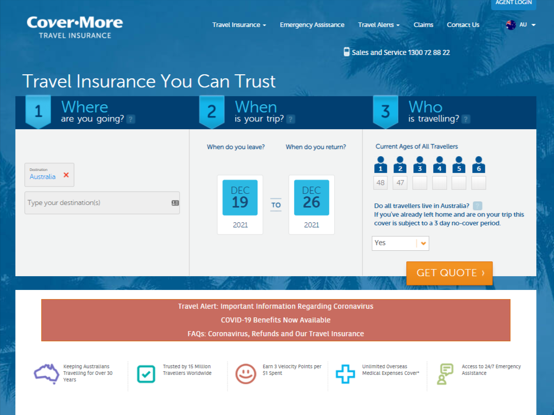 covermore travel insurance agent login