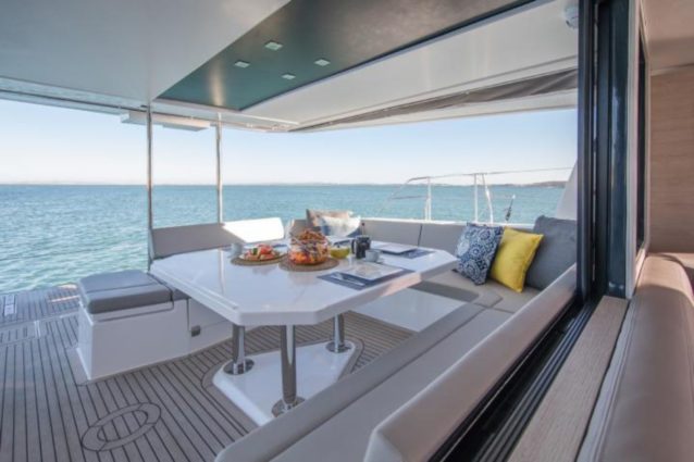 Leopard 50 Sailing Catamaran Cockpit